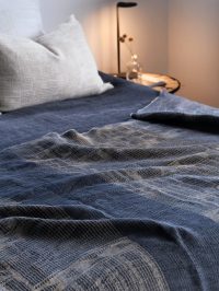 100% linen Bogolan Bed Throws - 10 colours