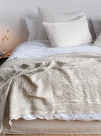 Cotton & Linen Bogolan Bed Throws  – 7 colours