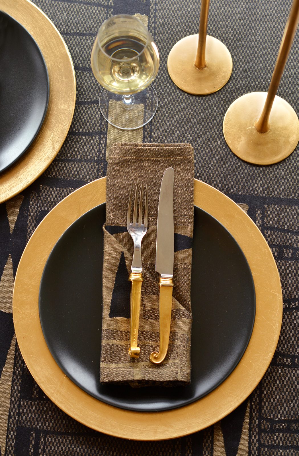 Metallic Bogolan Napkins (set of four)