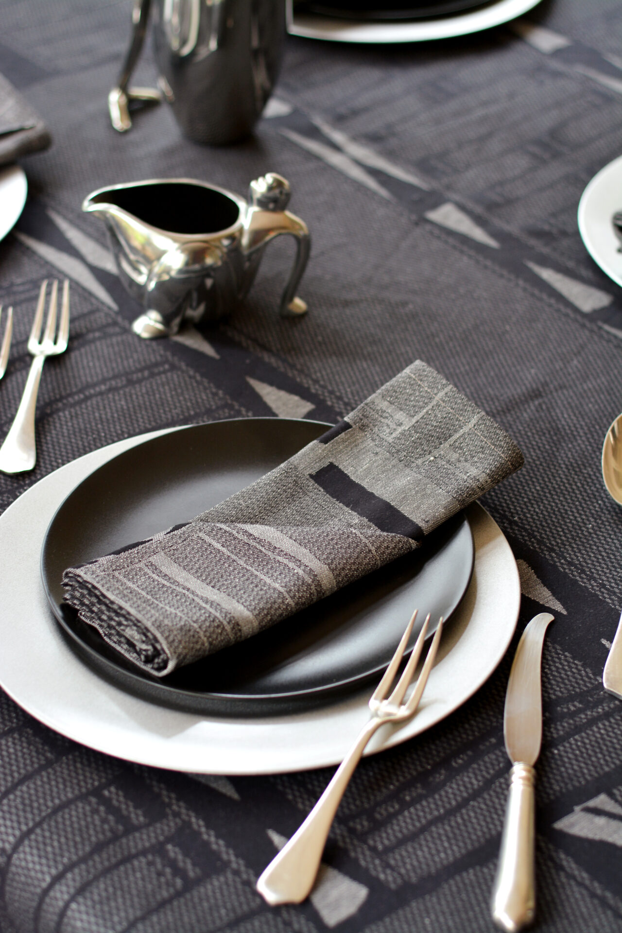 Metallic Bogolan Napkins (set of four) Sale