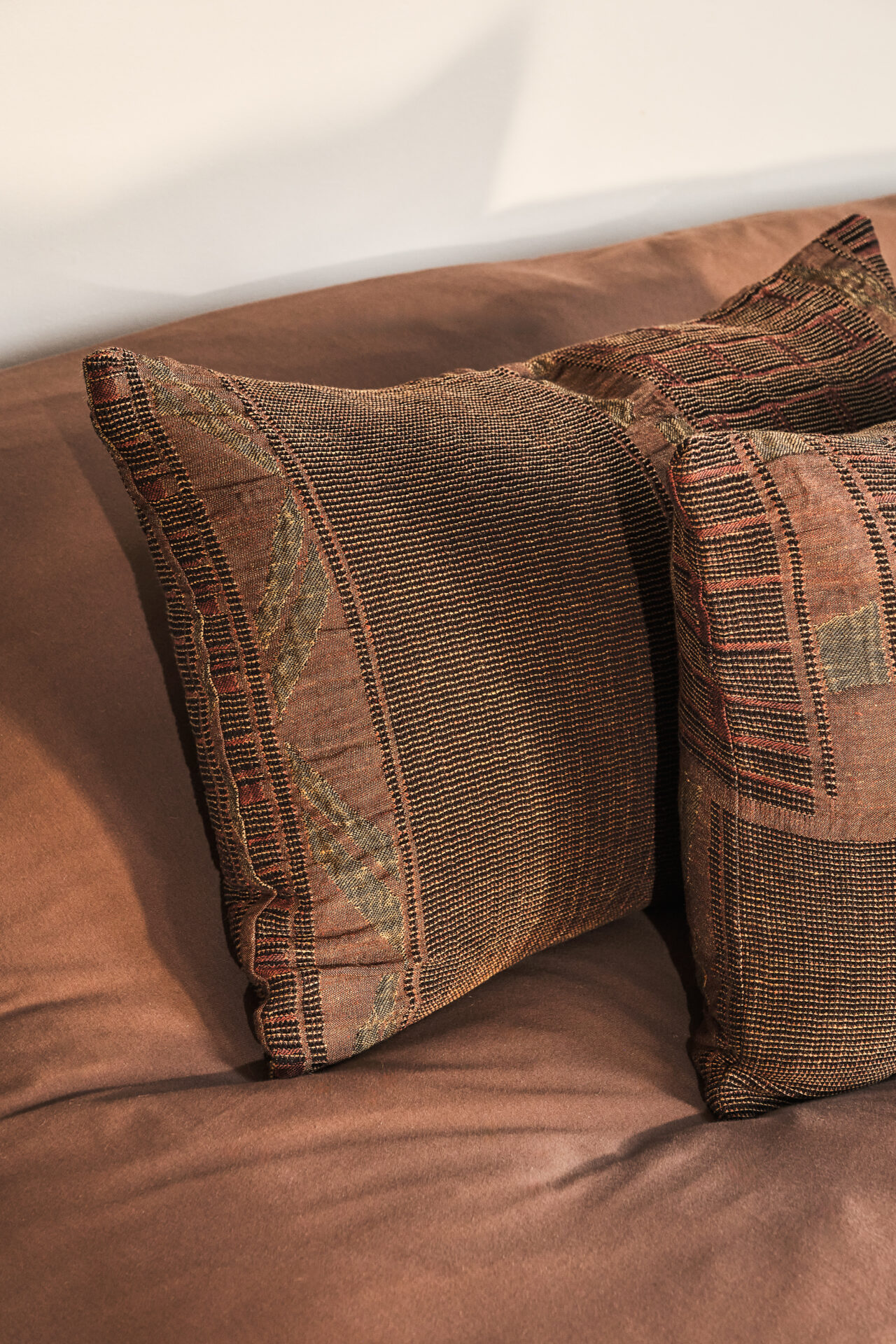 Metallic Bogolan Cushion Cover