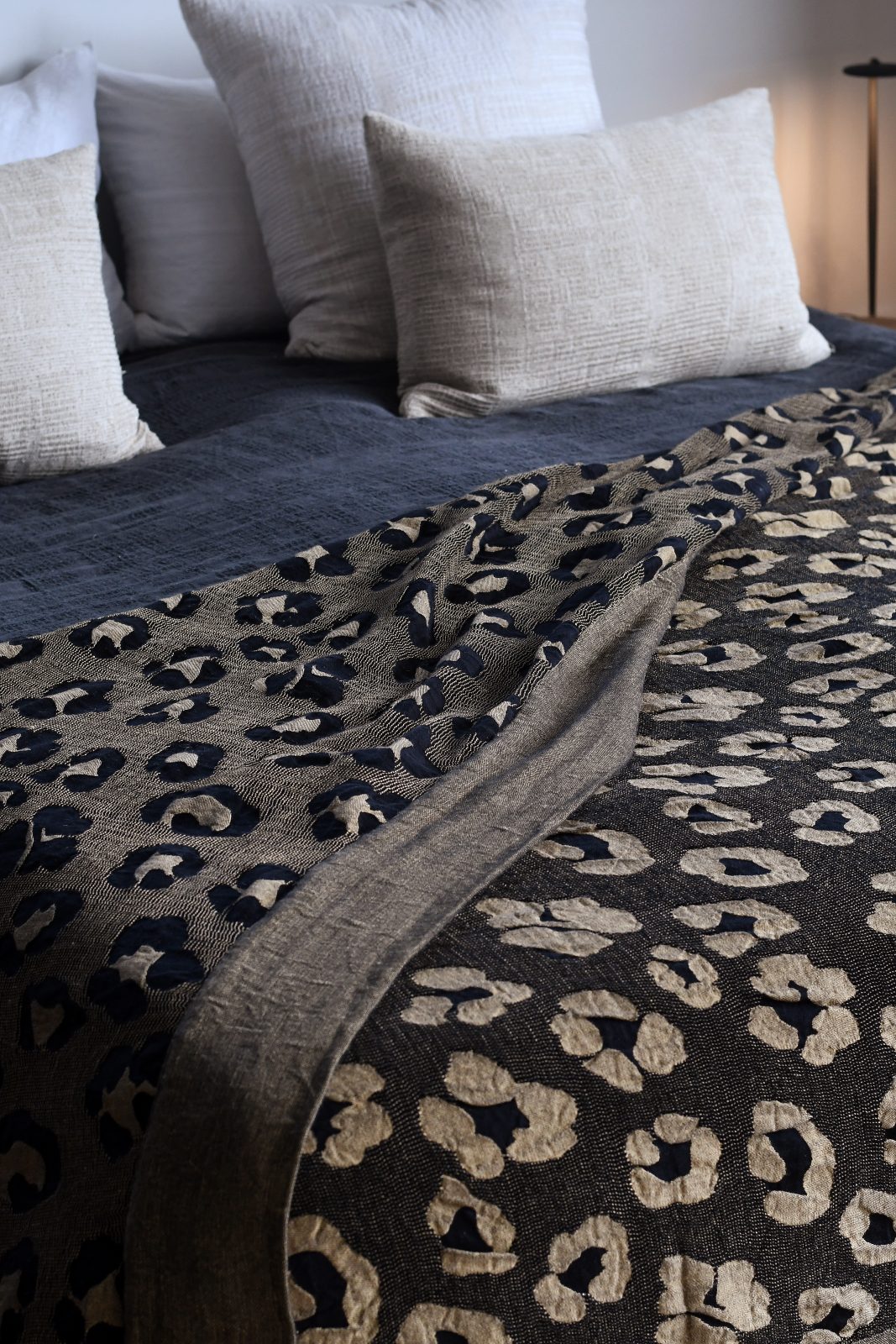Metallic Leopard Throw & Bedspread