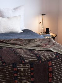 Cotton & Linen Metallic Bogolan Throws & Bedspreads