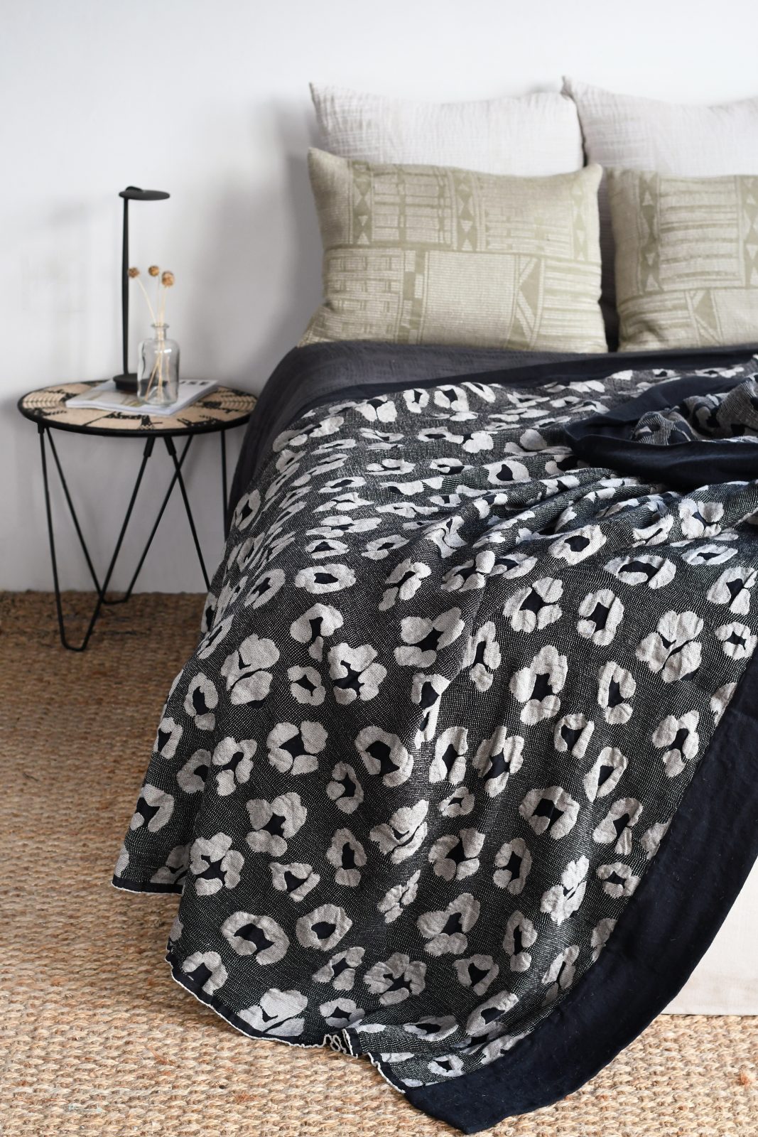 Metallic Leopard Throw & Bedspread