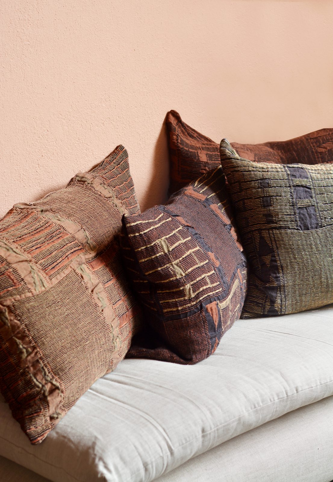 Metallic Bogolan Cushion Cover