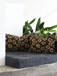 Metallic Leopard Cushion Cover - 3 colours