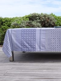 100% Cotton Penta Indigo Tablecloth - 1 colour