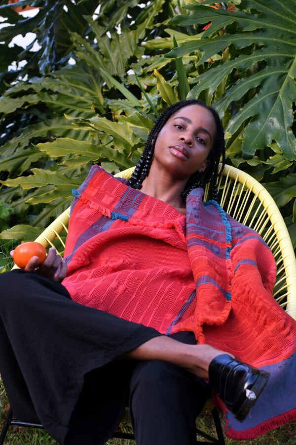 100% Cotton Flamboyant Scarf | Scarves | - African Jacquard