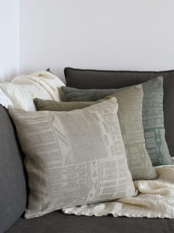 Cotton & Linen Bogolan Cushion Cover
