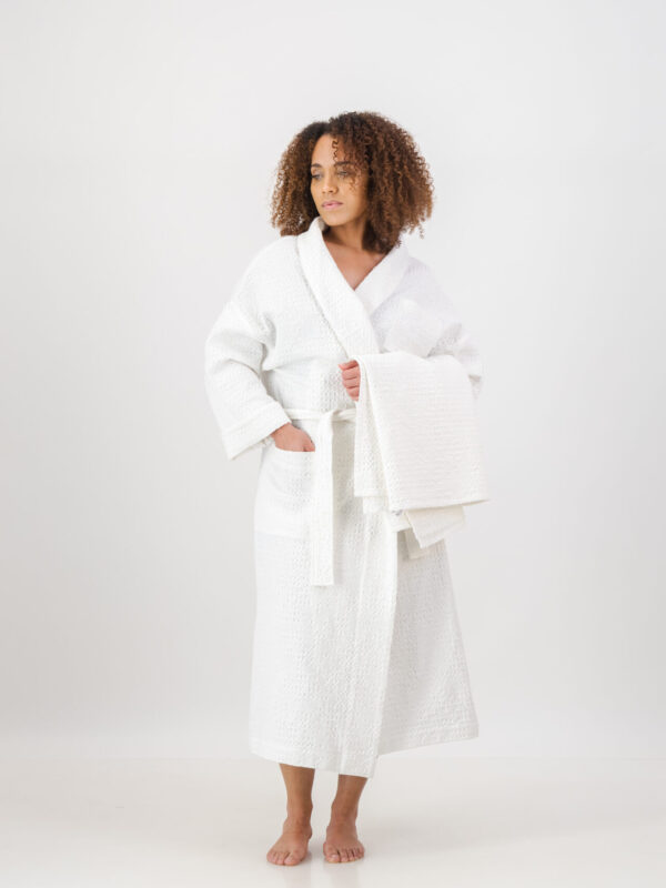 Mixed Waffle Bathrobe
