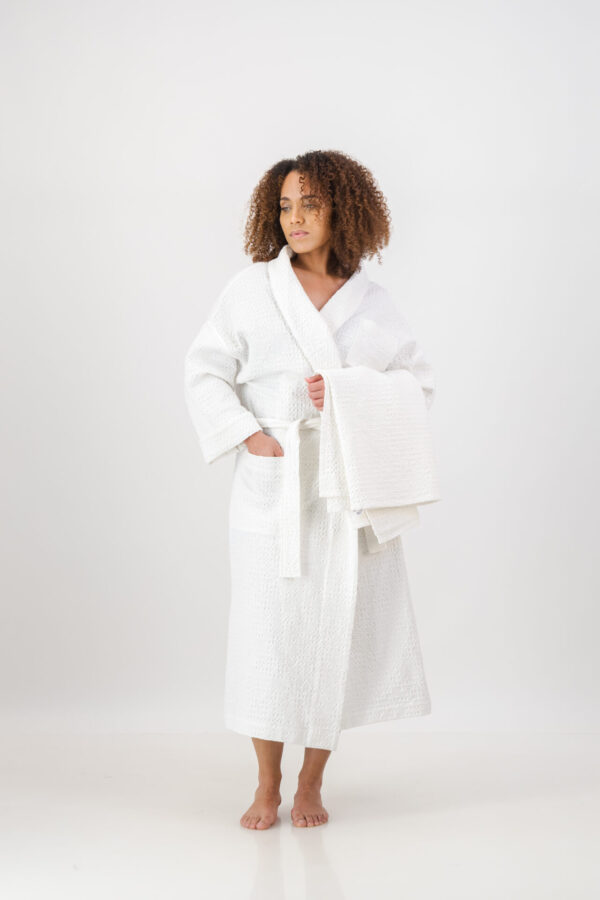 Mixed Waffle Bath Robe