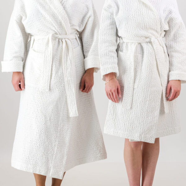 Mixed Waffle Bath Robe