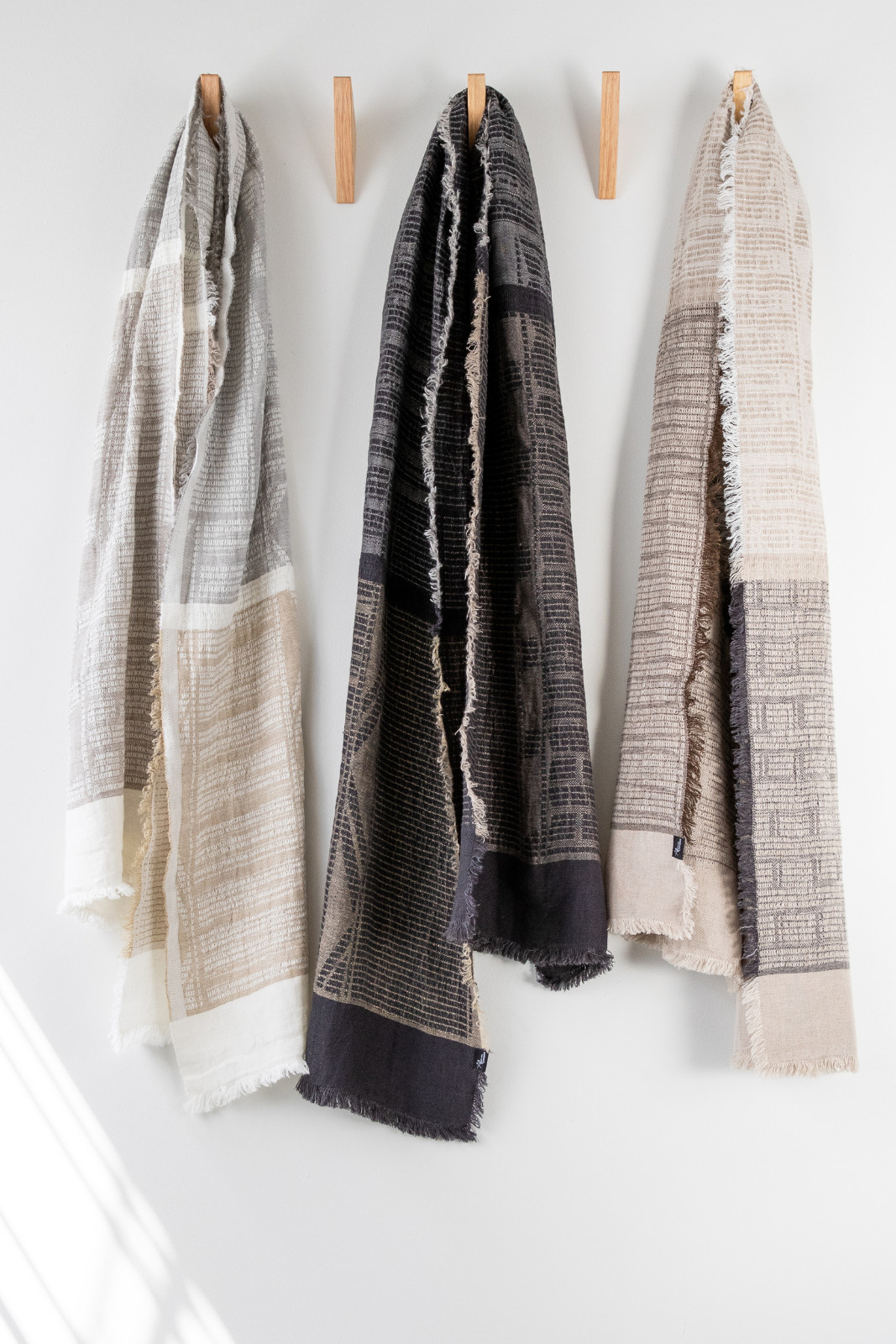 100% Linen Bogolan Scarf / Wrap