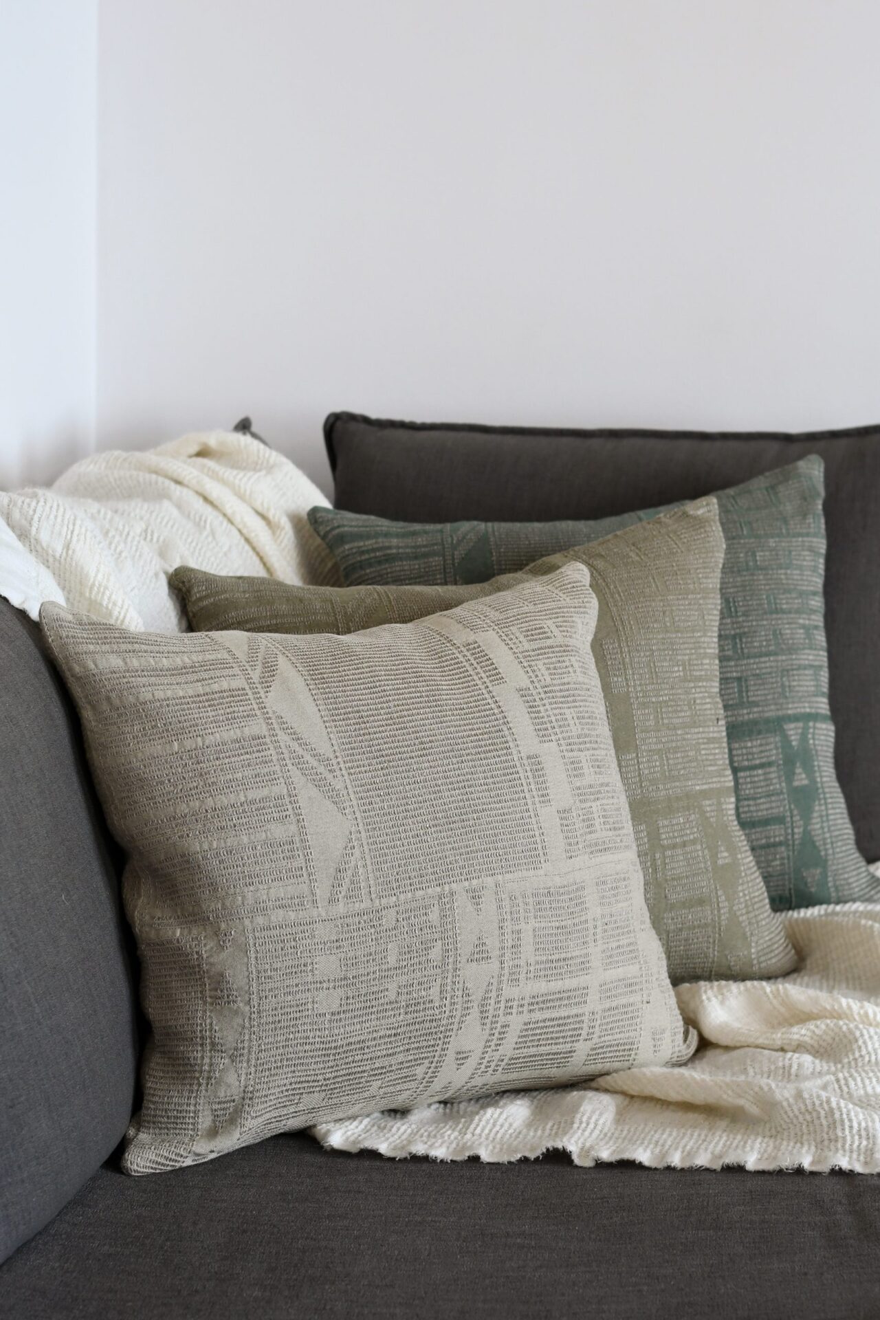 Bogolan Cushion Cover Cotton Linen