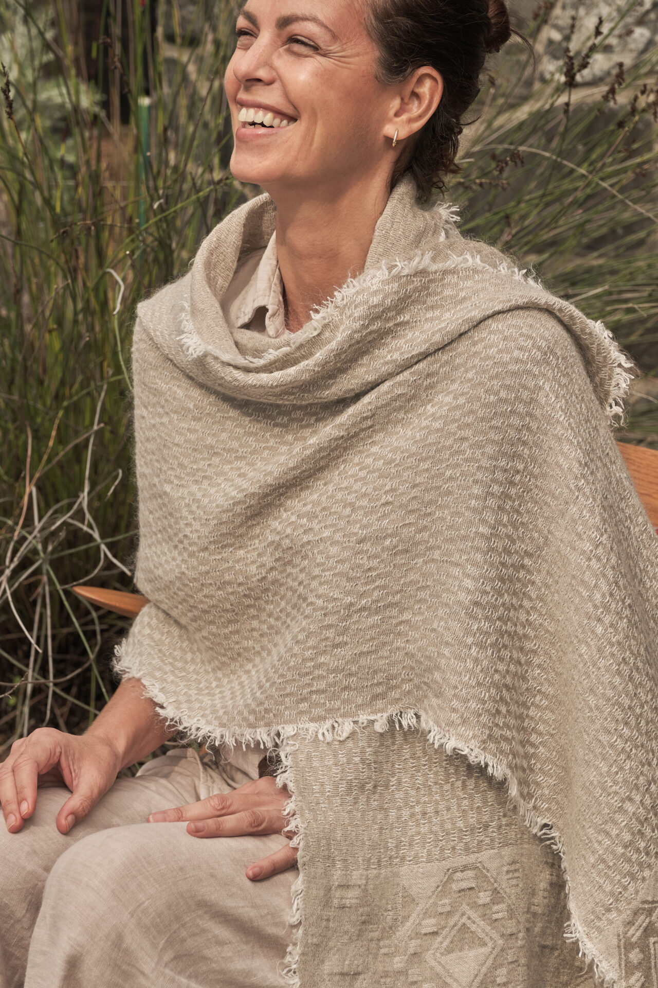 Mohair, Silk & Linen Wrap