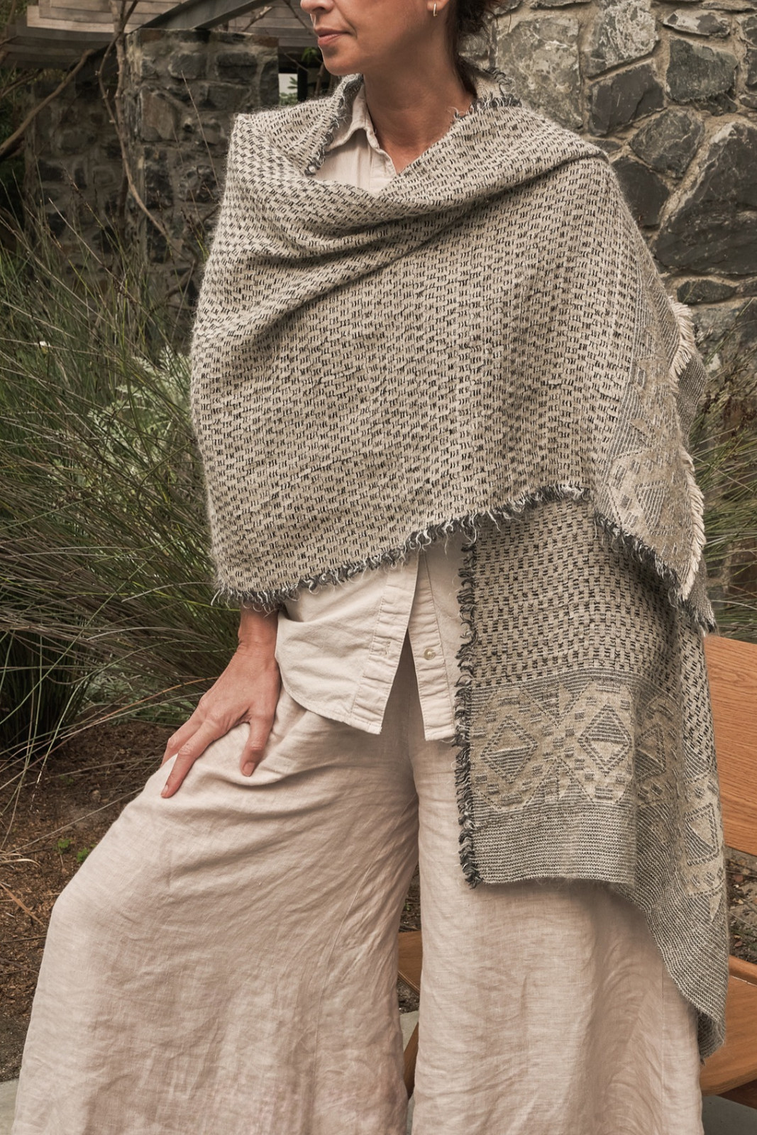 Mohair, Silk & Linen Wrap